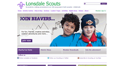 Desktop Screenshot of lonsdalescouts.org.uk